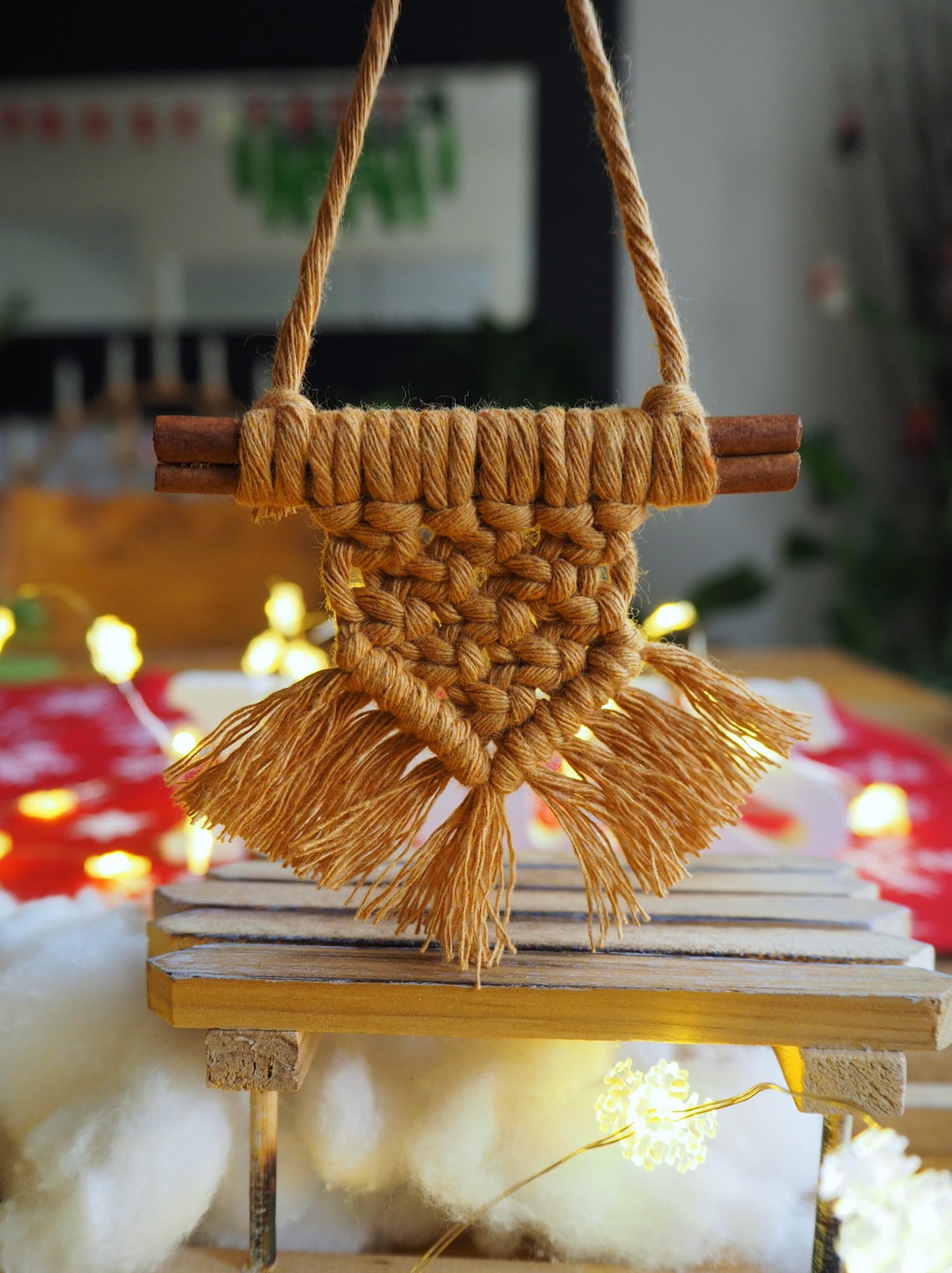 Anhänger Cinnamon XMAS Baumschmuck - honig - Knotwork orange