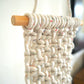 Kleiner Wandbehang THE WALL - rainbow dust - Knotwork orange