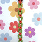 Armband FLOWER POWER mit Blumen - verschiedene Farben - Knotwork orange